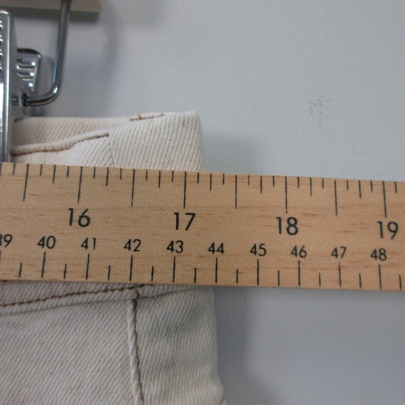 Toad & Co Balsam Seeded Cutoff Shorts Women 14 Ivory Organic Cotton Beach 480 - Picture 9 of 12